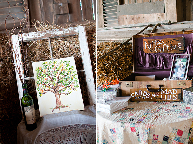 rustic vintage diy details at dayton, ohio wedding