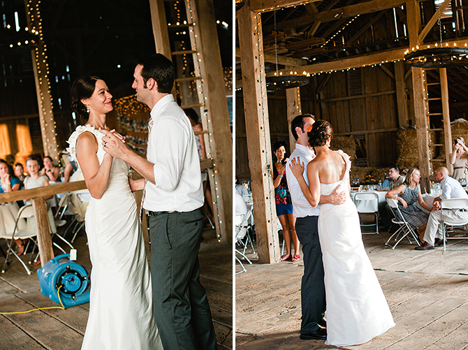 springfield, ohio barn wedding first dance photographer