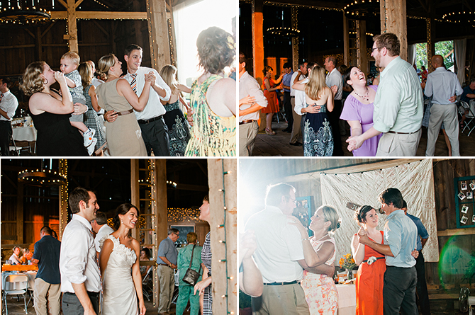 guests dancing at dayton, ohio wedding reception