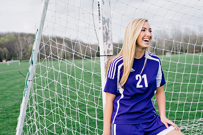 bellbrook ohio senior soccer portrait