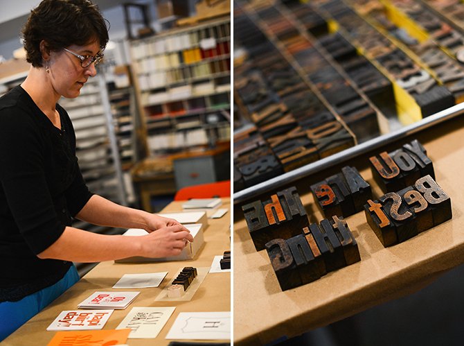igloo letterpress card making